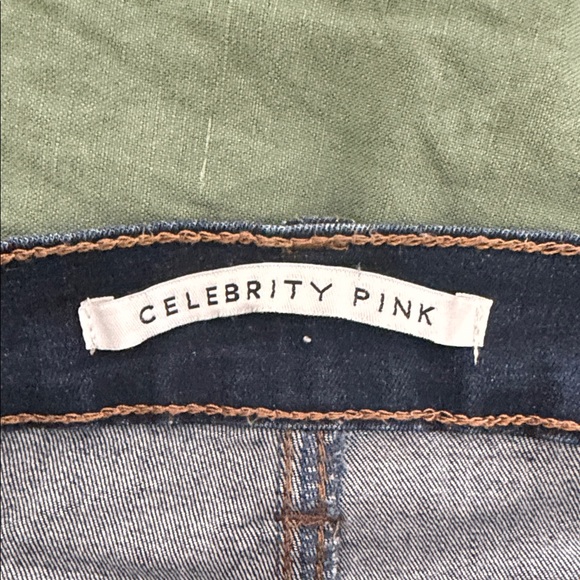 Celebrity Pink Dark Blue Flare Jeans - Picture 2 of 5
